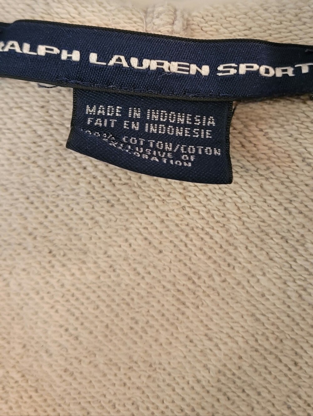 Ralph Lauren Sport Gray Full-Zip Hoodie Pink Pony XL - Picture 11 of 14